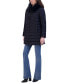 Women's Faux-Fur-Trim Hooded Packable Shine Puffer Coat