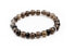 Bead bracelet made of smoky and onyx rondel MINK94