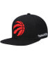 Фото #1 товара Men's Black Toronto Raptors English Dropback Snapback Hat