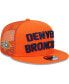 Фото #1 товара Men's Orange Denver Broncos Stacked Trucker 9FIFTY Snapback Hat