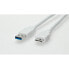 Фото #8 товара VALUE USB 3.0 Cable - A - Micro B - M/M 0.15m - 0.15 m - USB A - Micro-USB B - USB 3.2 Gen 1 (3.1 Gen 1) - White