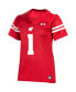 ფოტო #3 პროდუქტის Women's #1 Red Wisconsin Badgers Team Replica Football Jersey