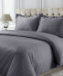 Фото #1 товара 750 Thread Count Sateen Oversized Solid King Duvet Cover Set