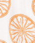 Baby Orange Slice Snap-Up Cotton Romper 6M