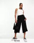 Vero Moda Petite culotte trousers in black