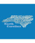 Фото #2 товара North Carolina - Small Word Art Tote Bag