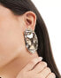 Фото #2 товара 8 Other Reasons 18k gold plated hammered oversized stud earrings