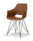 Фото #3 товара Set of 2 Alora Retro Modern Arm Chair with Steel Legs