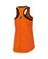 Фото #4 товара Women's Orange Philadelphia Flyers First Base Racerback Scoop Neck Tank Top