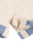 Baby Boys Gingham Shortall and T-shirt Set