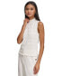 ფოტო #7 პროდუქტის Women's Smocked Sleeveless Top