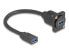Фото #3 товара Delock D-Typ USB 5 Gbps Kabel Typ-A Buchse zu schwarz 20 cm - Cable - Digital