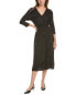 Bobeau 3/4-Sleeve Midi Dress Women's