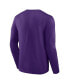 Фото #3 товара Men's Purple Washington Huskies Campus Long Sleeve T-shirt