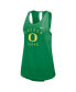 Women's Green Oregon Ducks Primetime Open Back Tank Top