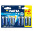 Фото #1 товара Щелочная батарейка Varta LR6 AA 1,5V High Energy (8 pcs)