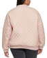 Фото #2 товара Plus Size Quilted Bomber Jacket