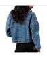 Фото #2 товара Women's Los Angeles Chargers First Finish Medium Denim Full-Button Jacket