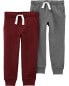 Фото #2 товара Бриджи для малышей Carter's Baby Basic двухпакетные Jogger Pants