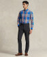 ფოტო #4 პროდუქტის Men's Classic-Fit Plaid Oxford Shirt