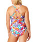 Фото #2 товара Women's Tropical-Print One-Piece Swimsuit