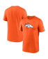 Фото #2 товара Men's Orange Denver Broncos Legend Logo Performance T-shirt