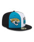 Фото #1 товара Men's Teal, Black Jacksonville Jaguars 2023 Sideline 59FIFTY Fitted Hat