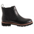 Фото #1 товара Softwalk Indy S2251-001 Womens Black Wide Leather Slip On Chelsea Boots 9