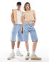 Calvin Klein Jeans 90s cargo skater shorts in light wash - ASOS Exclusive W27 - фото #1