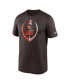 Men's Brown Cleveland Browns Icon Legend Performance T-shirt