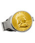 Men's Gold-Layered Silver Franklin Half Dollar Coin Money Clip