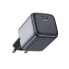 Ugreen 90666 Nexode 30W GaN Mini USB-C Charger - Indoor - AC - 20 V - 3 A - Black - Grey