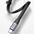 Фото #16 товара Simple płaski kabel przewód USB USB-C 5A 40W Quick Charge 3.0 QC 3.0 23cm szary