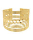 ფოტო #1 პროდუქტის 14K Gold Plated Multi Strand Cuff Bracelet