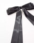 ASOS DESIGN hair clip with bow detail in black