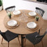 Dining Table Versa Beatriz PVC Metal MDF Wood 120 x 76 x 120 cm