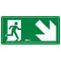 Фото #2 товара ATM Evacuation sign down stairs right PVC class b