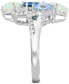 Lab-Grown Opal (1-1/3 ct. t.w) & Multicolor Topaz (2-1/2 ct. t.w) Ring in Sterling Silver