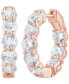 Фото #1 товара Lab Grown Diamond In & Out Hoop Earrings (5 ct. t.w.) in 14k White, Yellow or Rose Gold