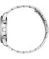 ფოტო #2 პროდუქტის Men's Quartz Chronograph Stainless Steel Bracelet Watch 42mm