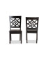 Фото #7 товара Nicolette Modern and Contemporary 2-Piece Finished Wood Dining Chair Set