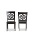 Nicolette Modern and Contemporary 2-Piece Finished Wood Dining Chair Set