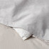 Full/Queen Cotton Linen Chambray Duvet Cover & Sham Set Light Gray - Threshold