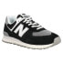 Фото #2 товара New Balance 574 Lace Up Mens Black Sneakers Casual Shoes U574FBG