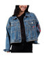 ფოტო #1 პროდუქტის Women's Houston Texans First Finish Medium Denim Full-Button Jacket