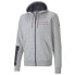 Фото #3 товара Puma Rbr Logo Hooded Full Zip Sweat Jacket Mens Grey Casual Athletic Outerwear 7