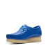 Фото #4 товара Clarks Wallabee 26174009 Womens Blue Leather Oxfords & Lace Ups Casual Shoes