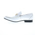 Фото #3 товара La Milano A11406 Mens White Leather Loafers & Slip Ons Casual Shoes