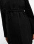 Фото #6 товара Mamalicious Maternity wrap front coat in black