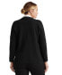 Фото #2 товара Women's Plus Size Combed Cotton Single-Breasted Blazer